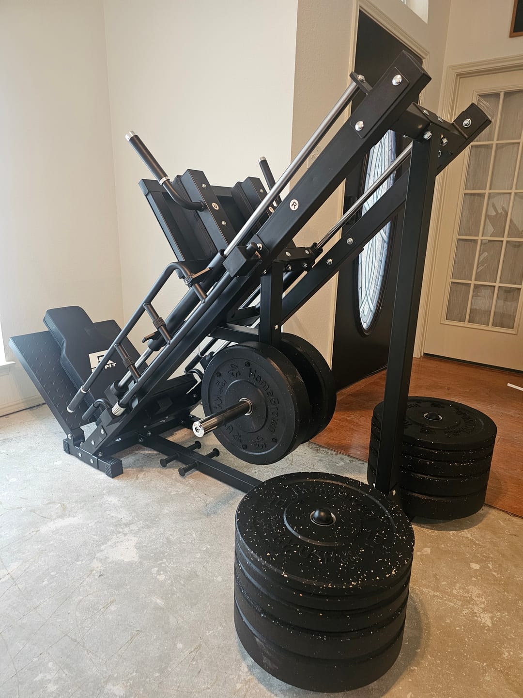 Customer photo review of RitFit BLP01 45 Degree 3-In-1 Leg Press Hack Squat and Calf Raise Machine