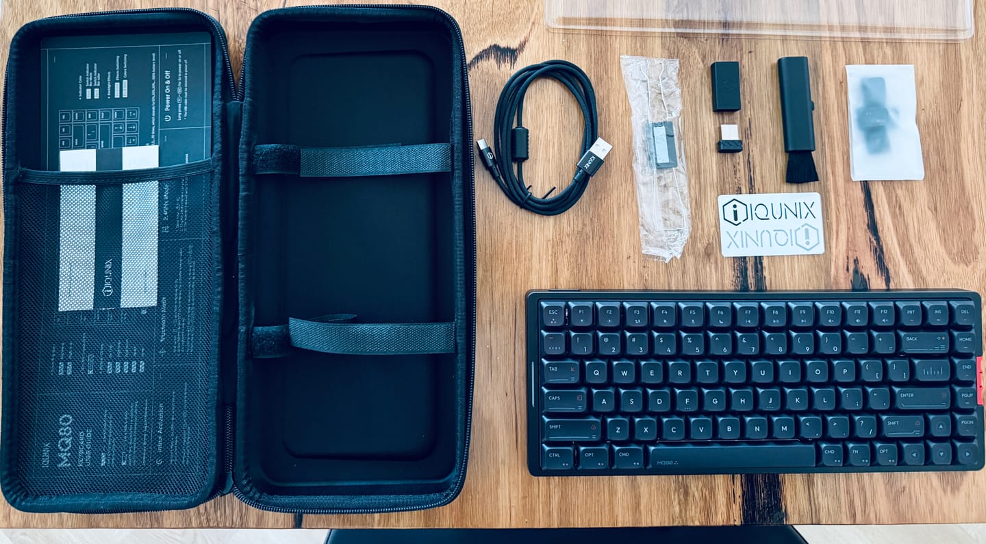 Customer photo review of IQUNIX MQ80 Aluminum Low Profile Mechanical Keyboard