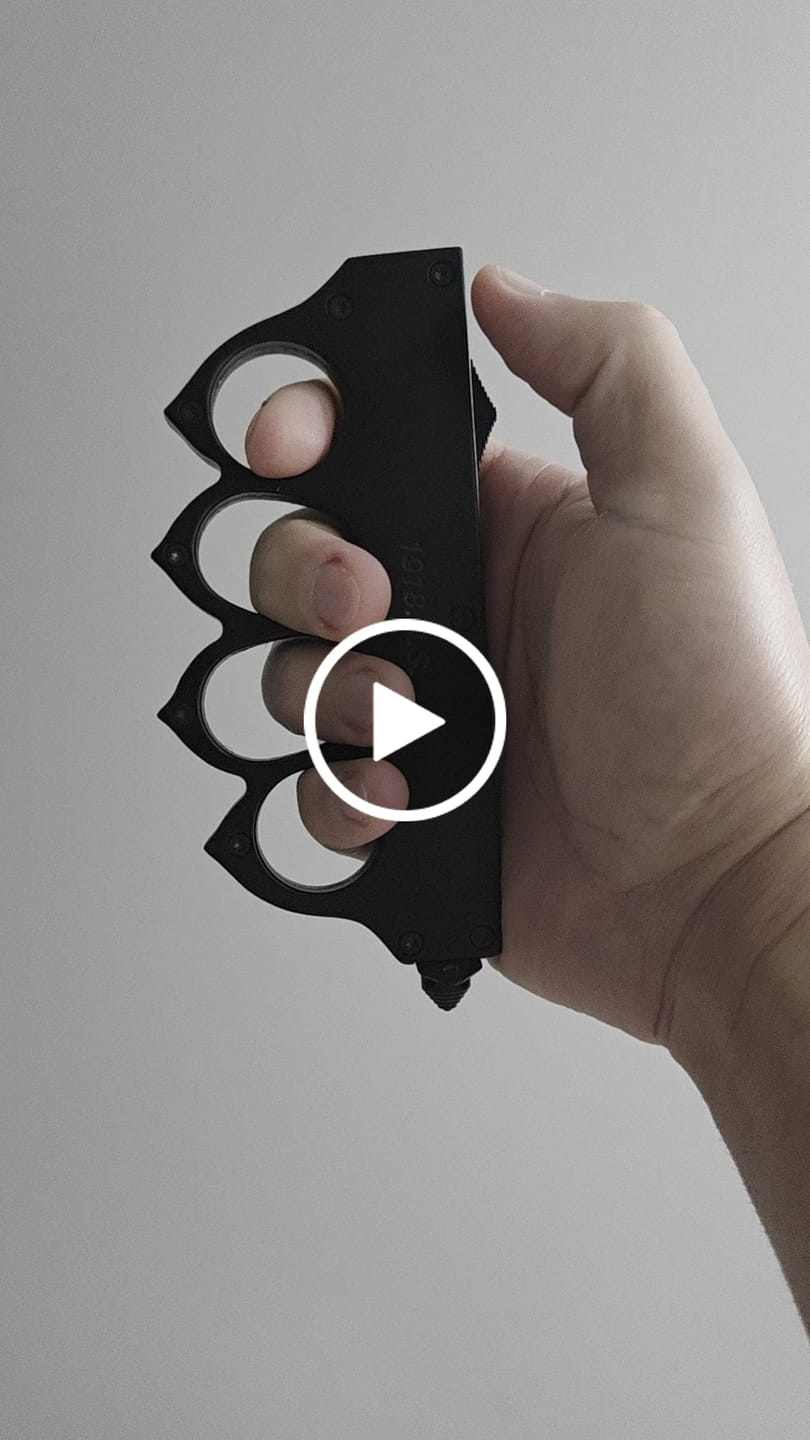 Customer video review of VT 1918 Trench Knuckle OTF Knife