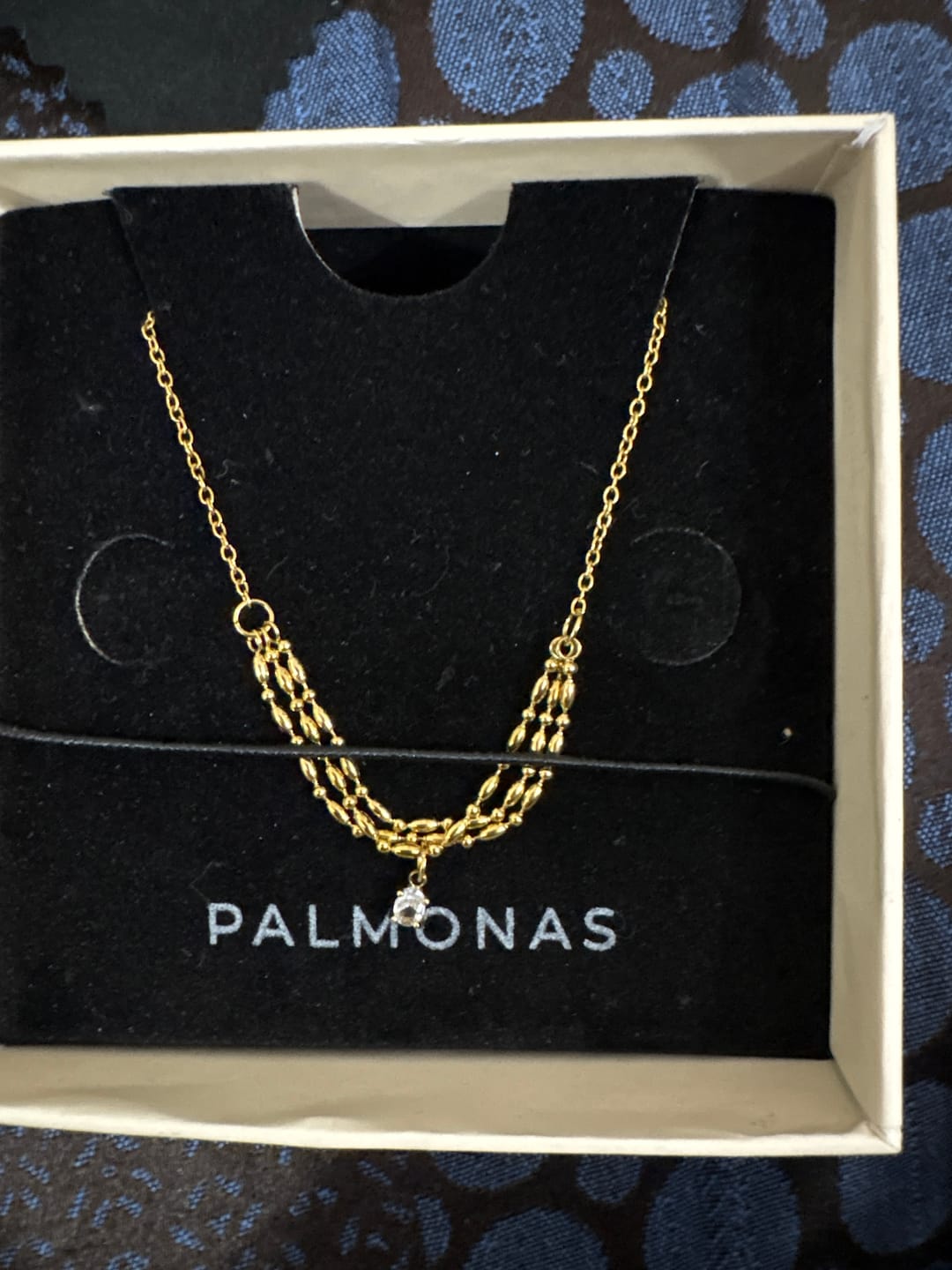 Customer photo review of Vintage Vibe Gold Necklace