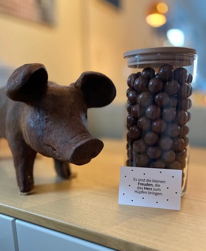 Customer photo review of Geschenk-Glas "Glück ist, eine Freundschaft wie unsere zu haben"