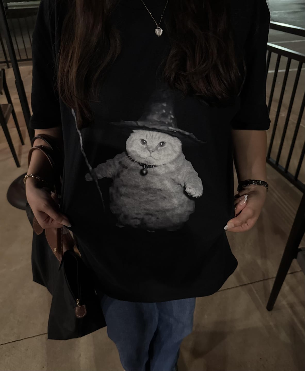 Customer photo review of Fat Wizard Cat Shirt