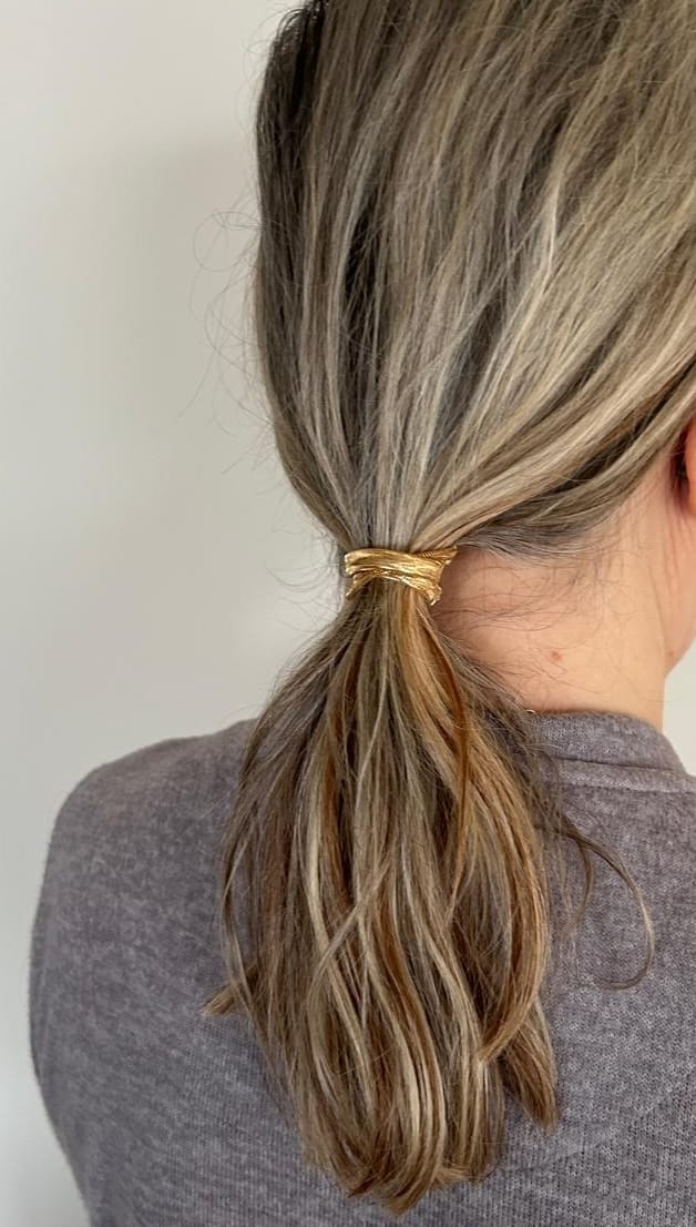 Customer photo review of The 18K Hair Tie