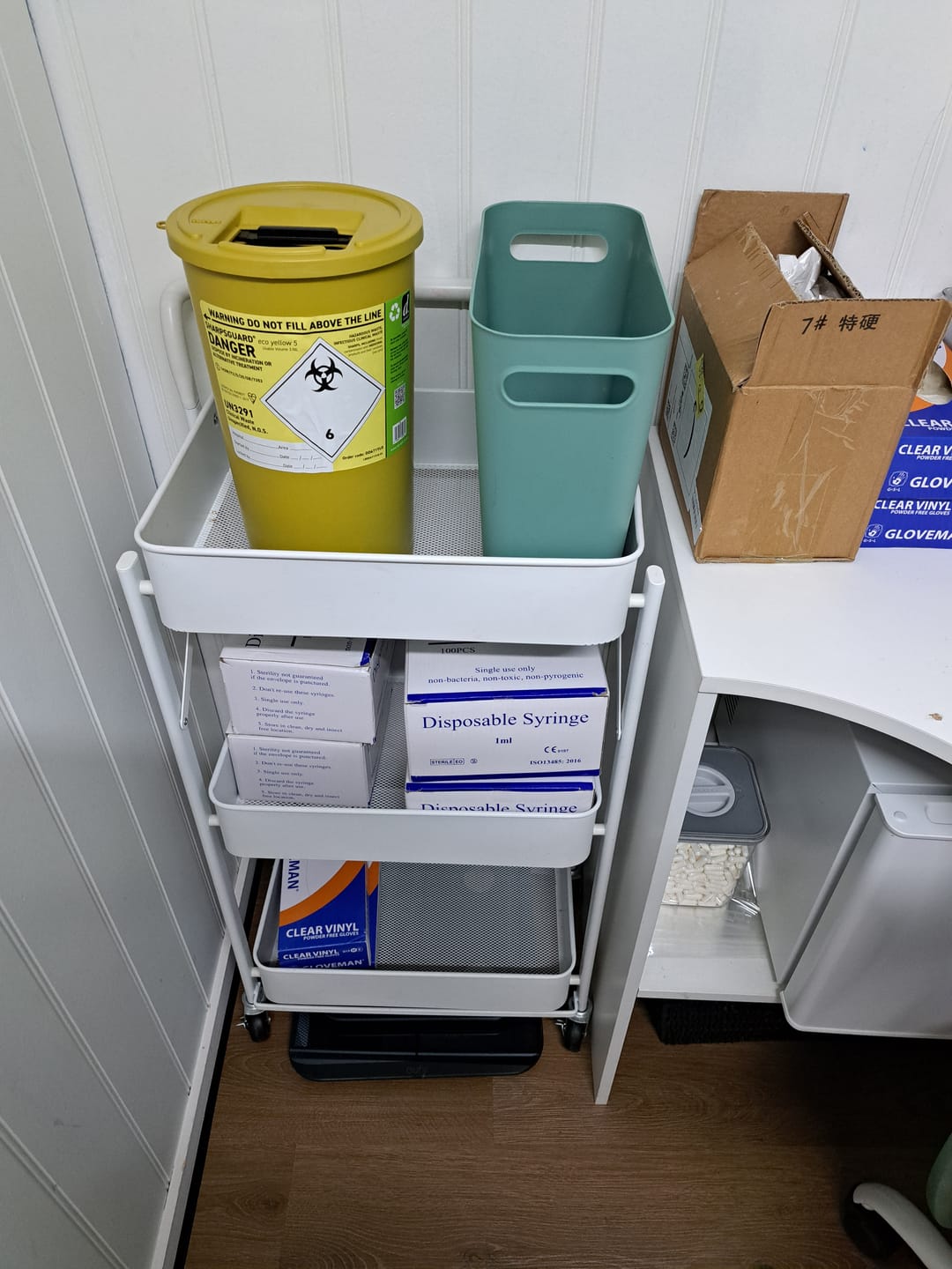 Customer photo review of Sharpsguard Yellow Sharps Bin - 5 Litre Sharps Bin