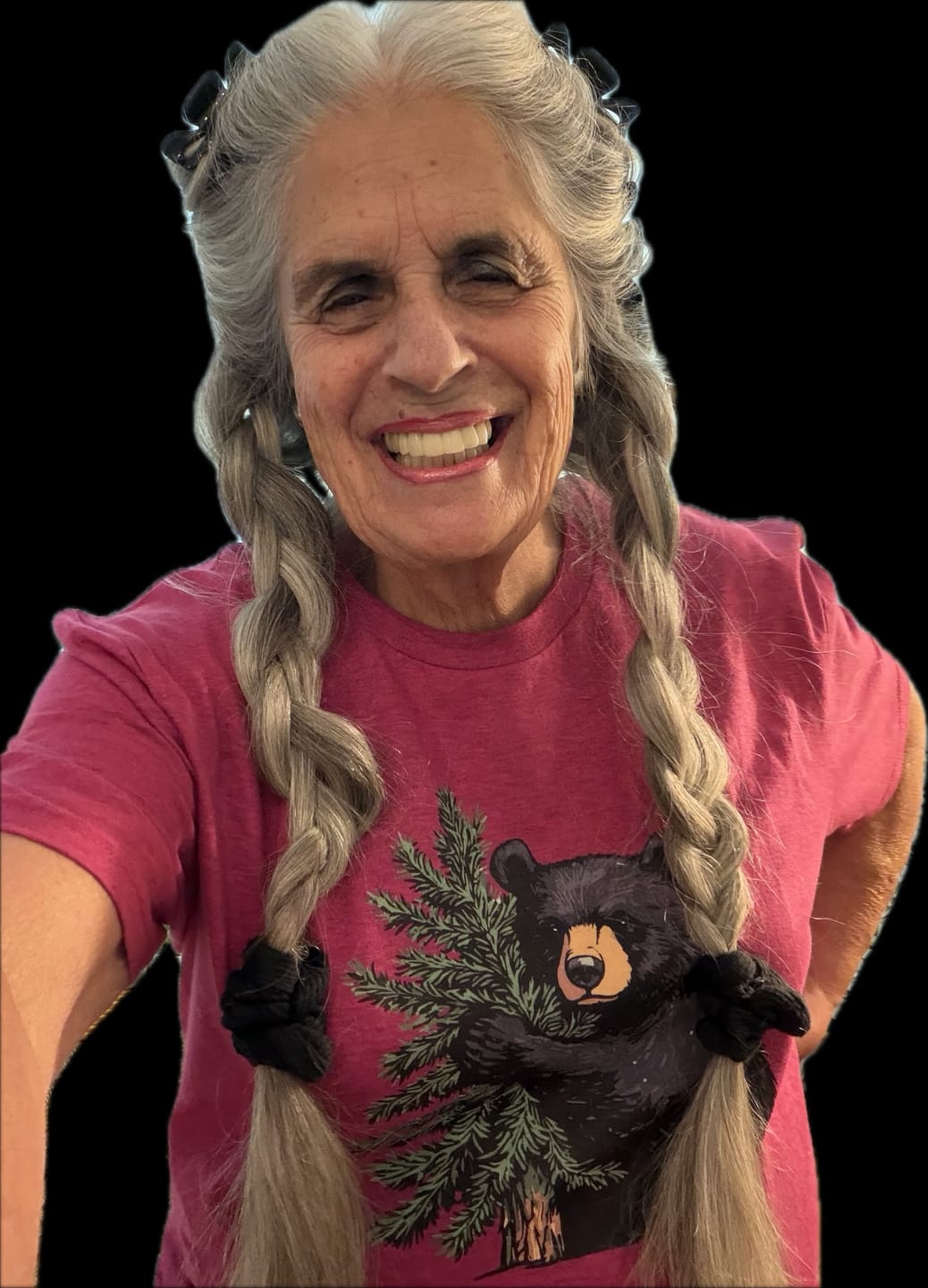 Κριτική με φωτογραφία πελάτη για το T-Shirt Black Bear Tree Hugger
