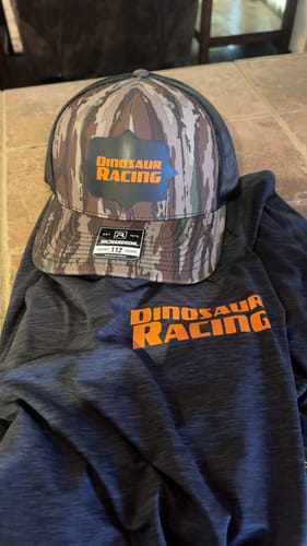 Customer photo review of Custom Leather Patch Trucker Hat - Richardson 112P