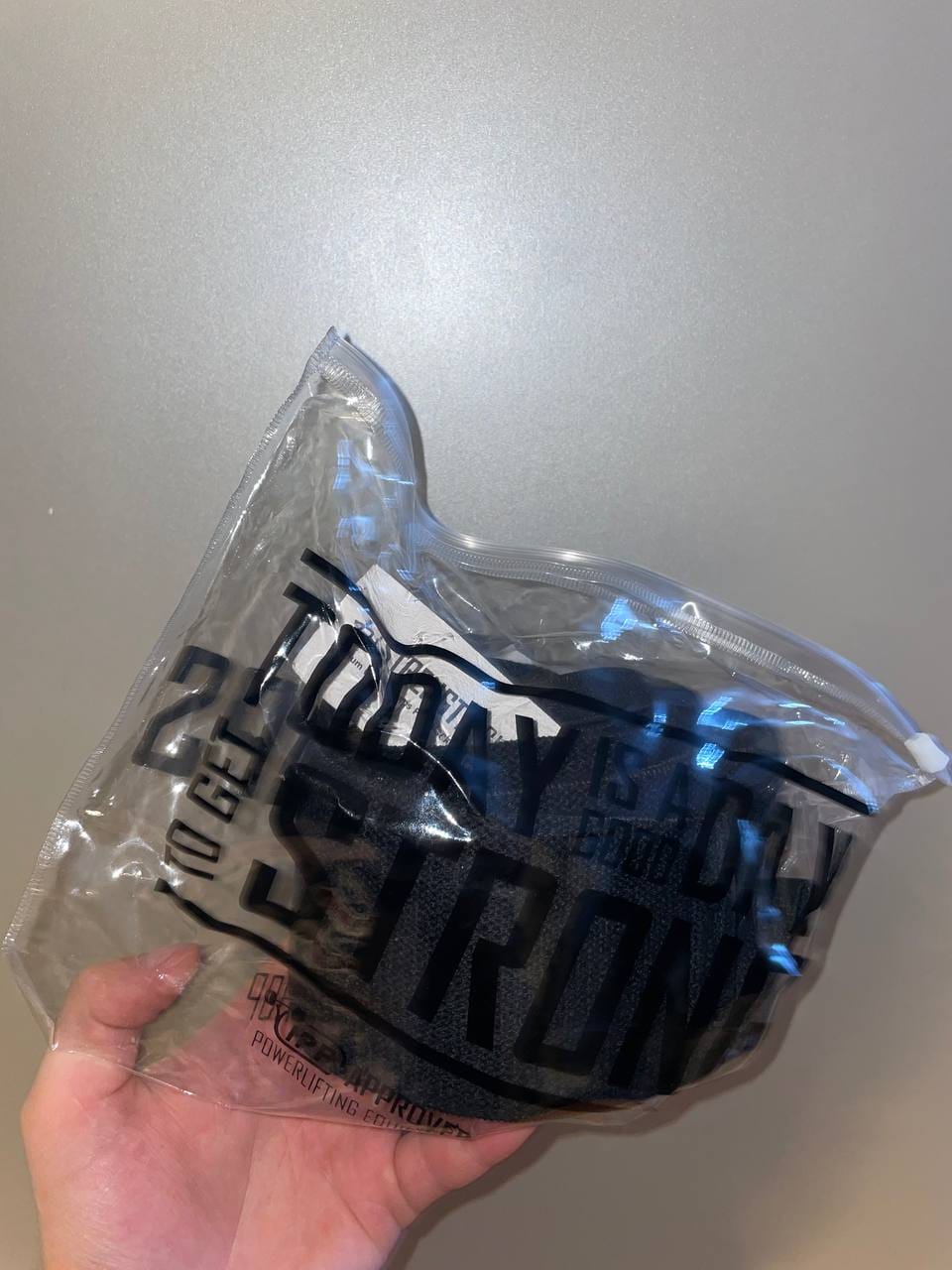 Customer photo review of Stealth Black Wrist Wraps – Medium, 30cm/60cm or 90cm, IPF Approved
