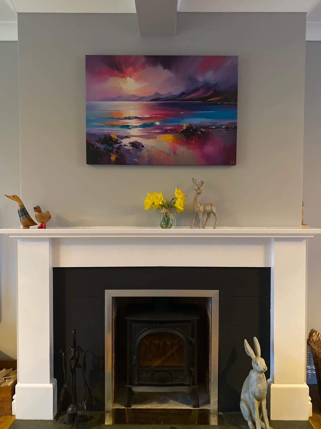 Customer photo review of Magenta Skye Canvas Print