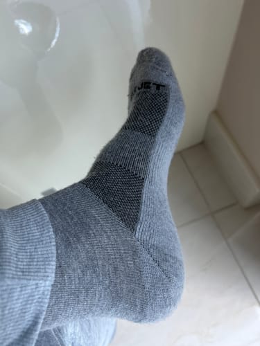 Customer photo review of Quarter Socks
