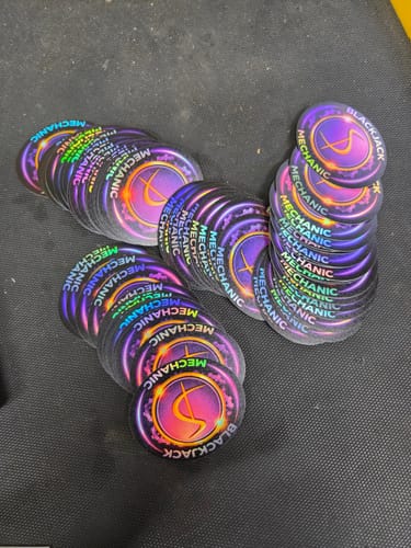Customer photo review of 100 2.5" Custom Holographic Stickers