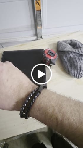 Customer video review of FIDES Cross Leather & Magnetic Titanium Bead Bracelet: Helps Pair Veterans With A Service Dog Or Shelter Dog