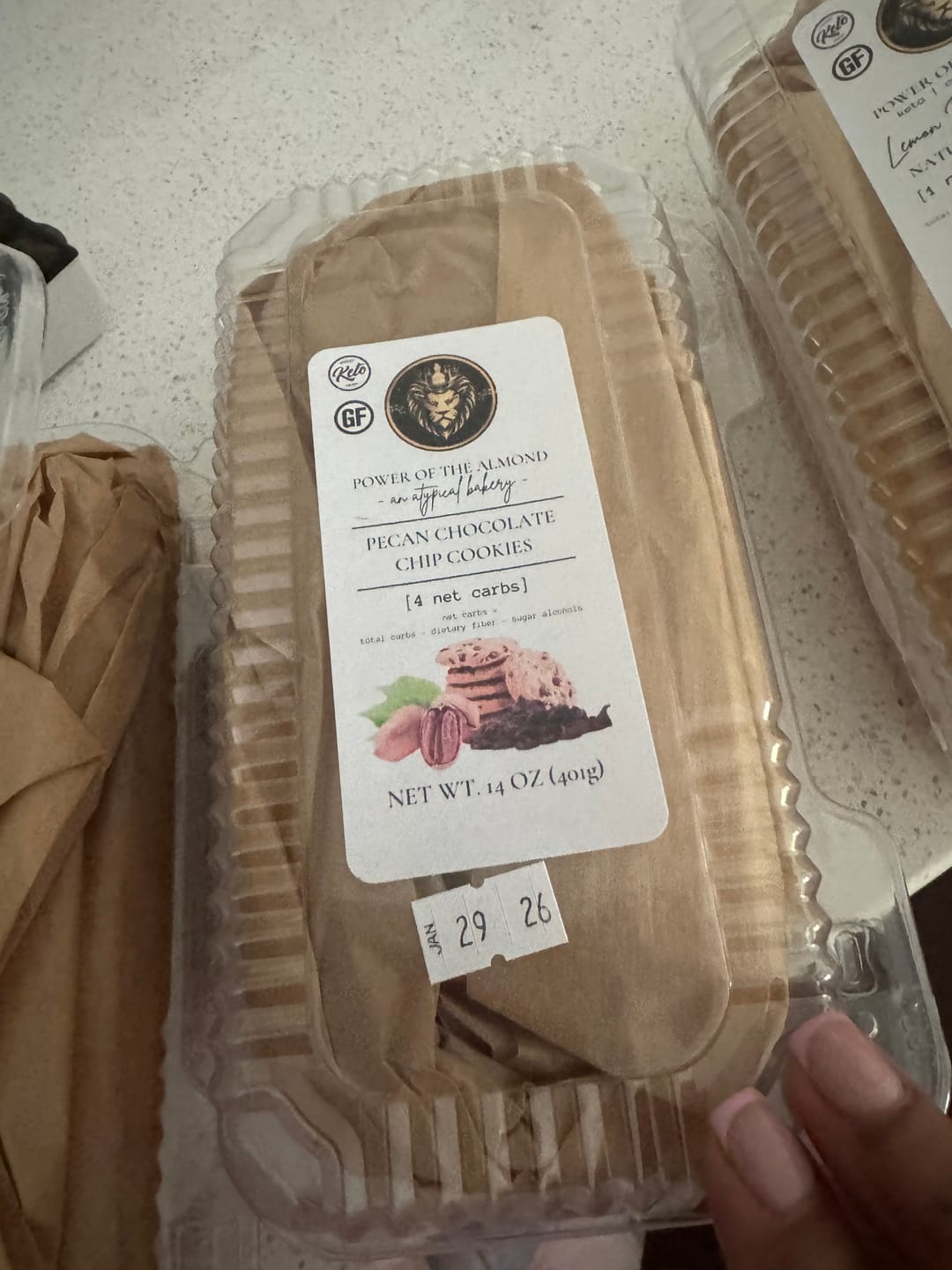 Customer photo review of Low Carb Keto Pecan Chocolate Chip Cookies