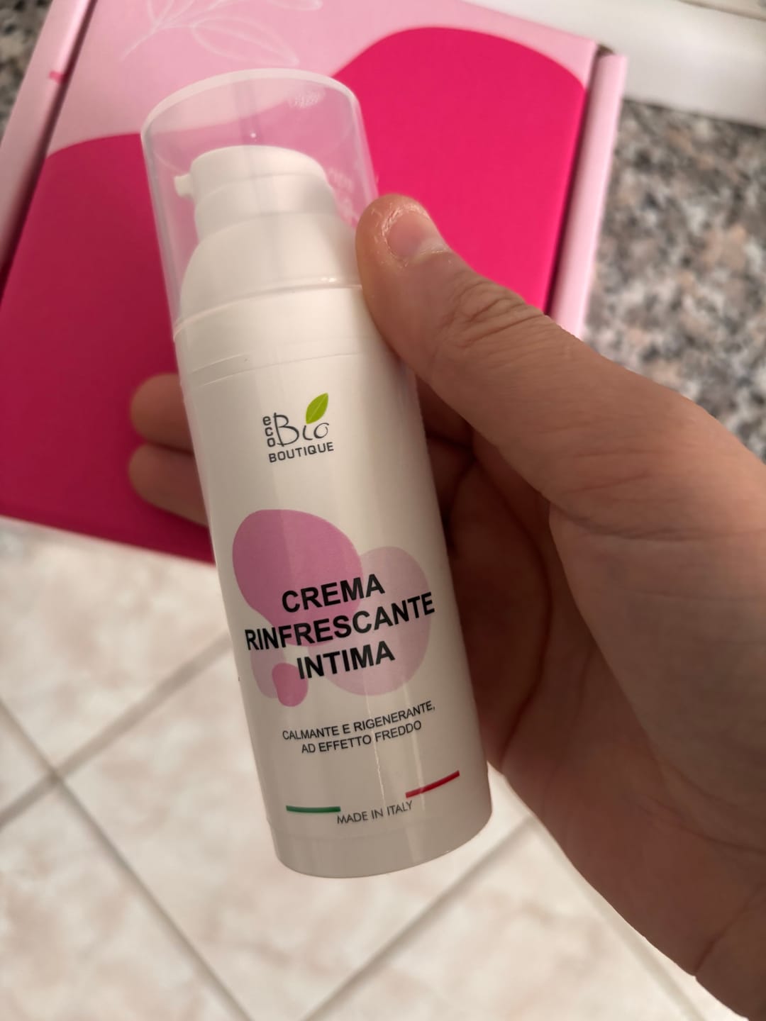 Customer photo review of Crema Rinfrescante Intima