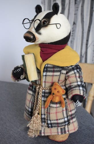 Customer photo review of Badger Art Doll PDF Pattern  Approx 35cm Standing