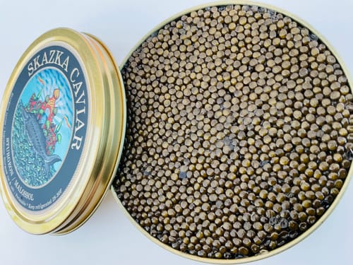 Customer photo review of Gift Set Caviar Sampler (3oz) — Kaluga, Osetra, and Amur