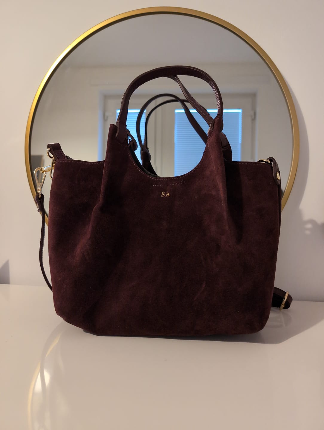 Customer photo review of Suede Little Lily Tote Bag