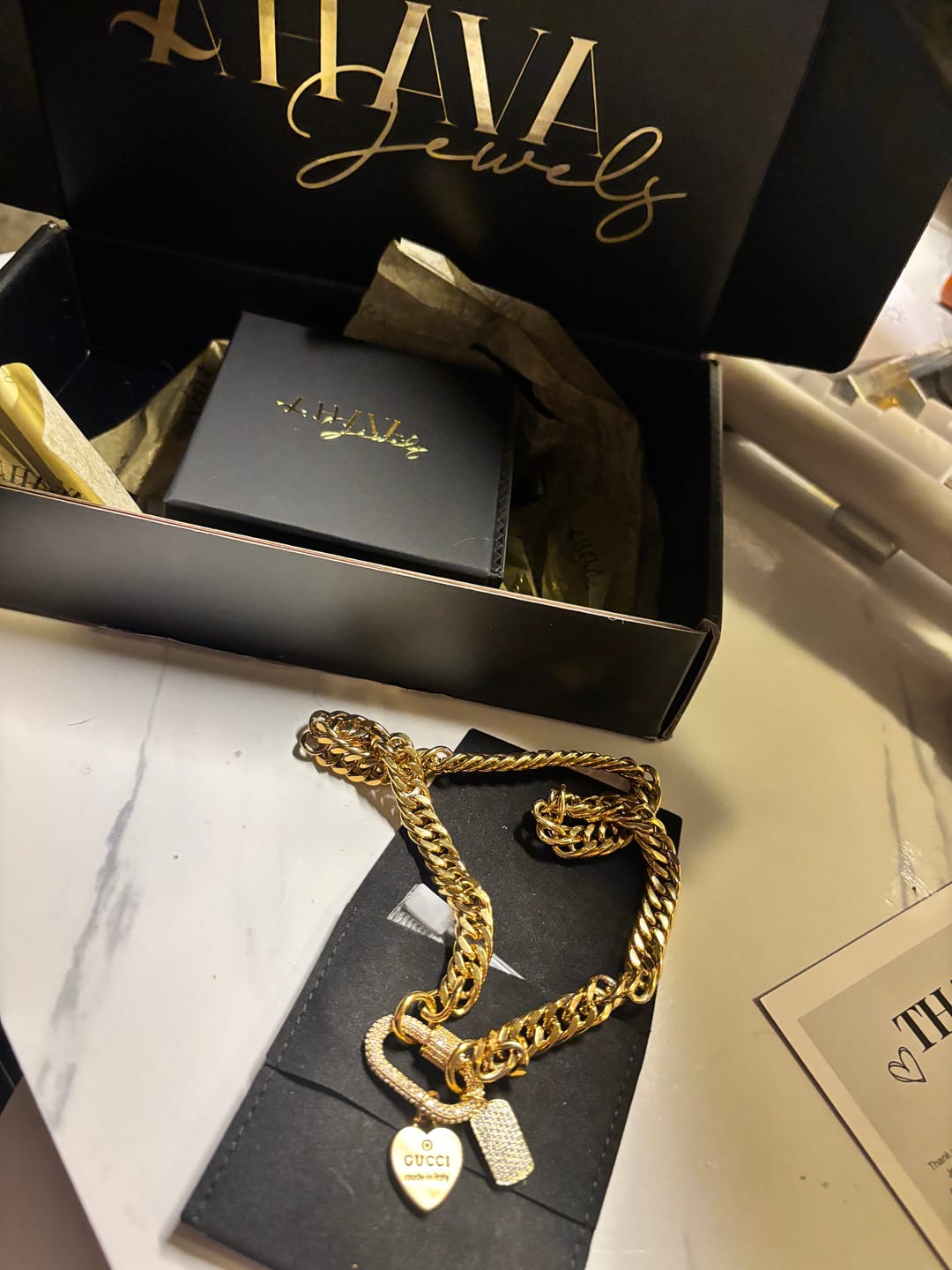 Customer photo review of Lover Charm Necklace