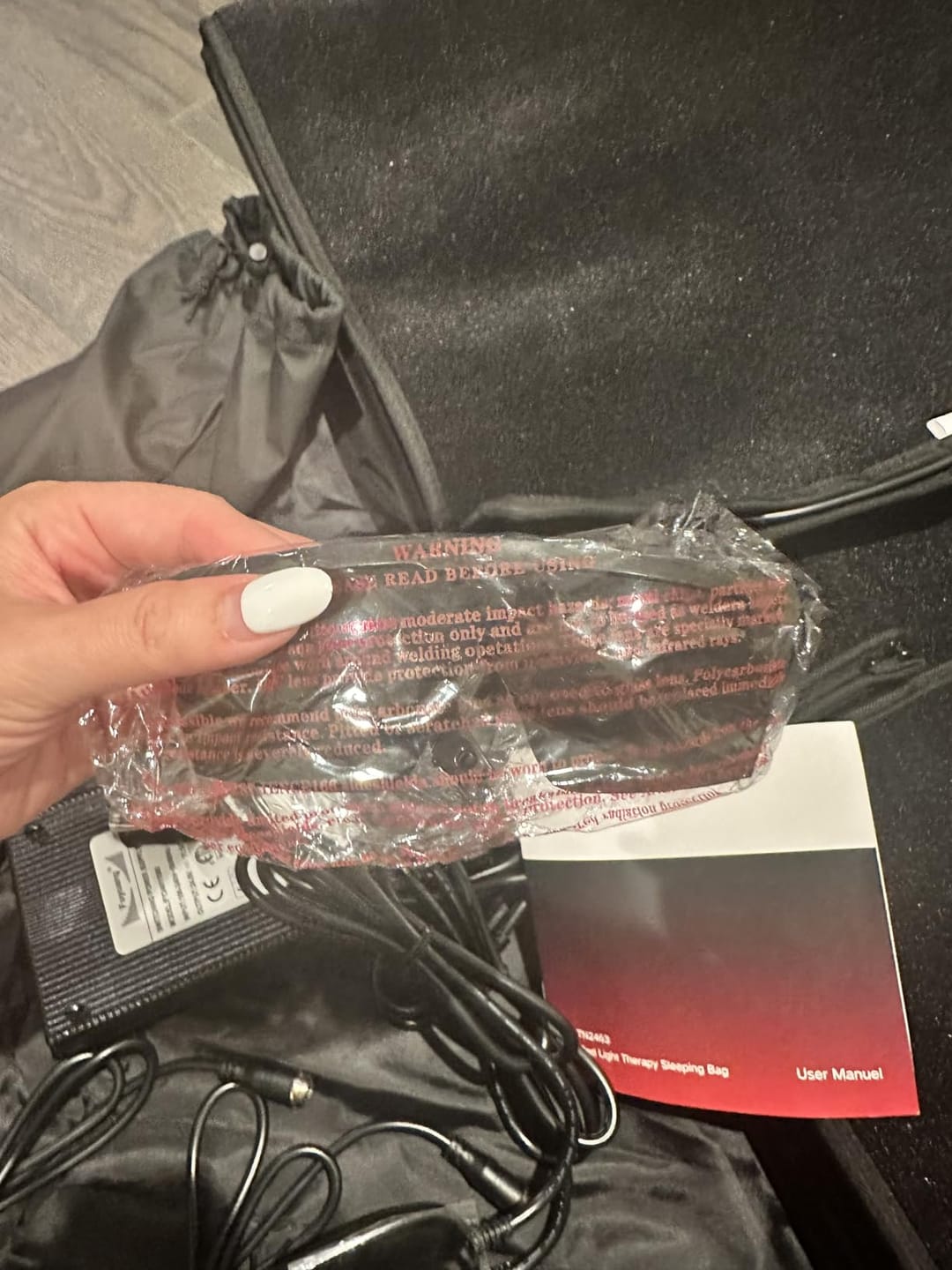 Customer photo review of Nicebeam Full Body Red Light Therapy Bag