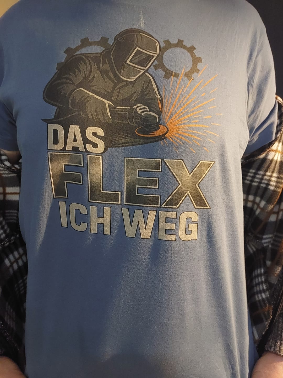 Customer photo review of Das flex ich weg  - T-Shirt
