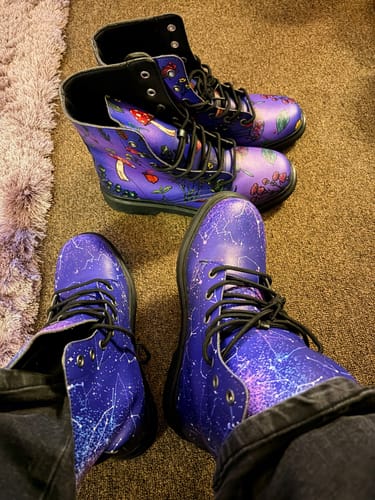 Customer photo review of Purple Aurora Boots