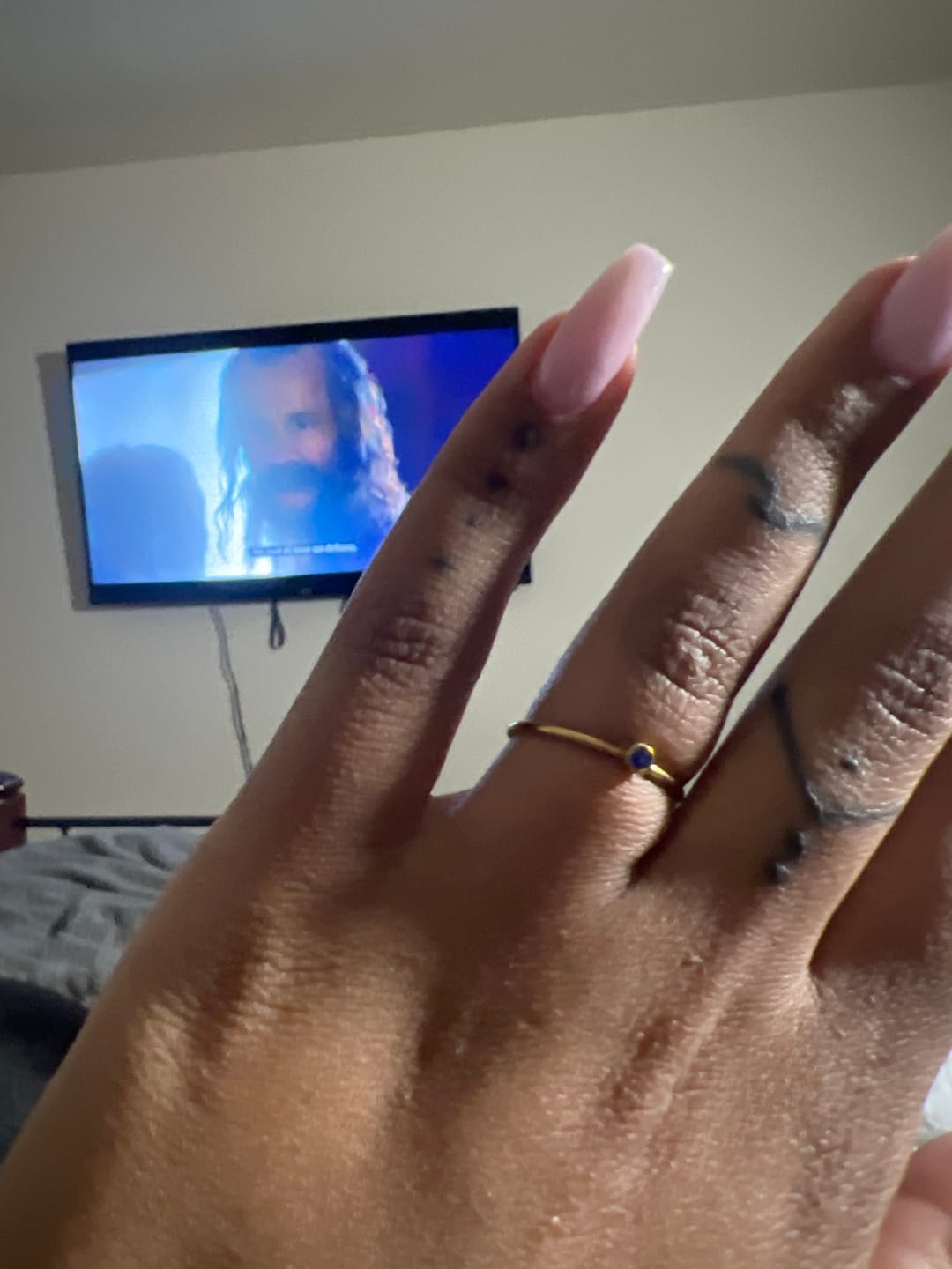 Customer photo review of Dainty Birthstone Ring (Bundle)