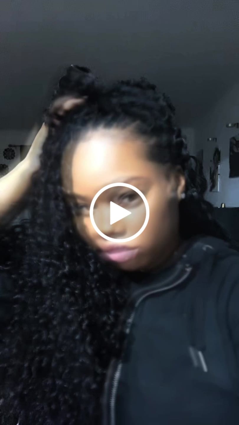 Customer video review of Human Crochet Hair Natural Wave