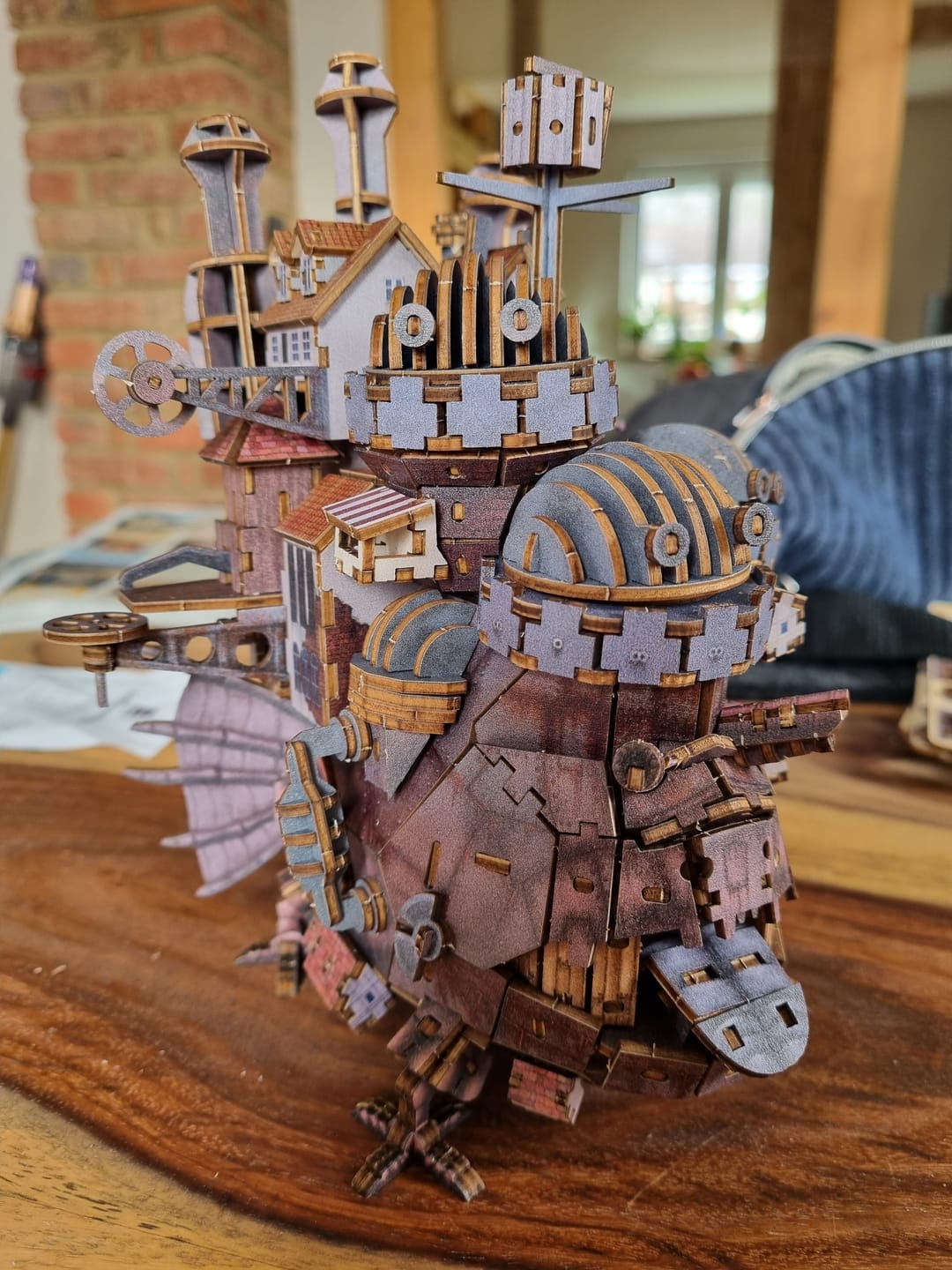 Customer photo review of Howl's Moving Castle 3D Wooden Puzzle