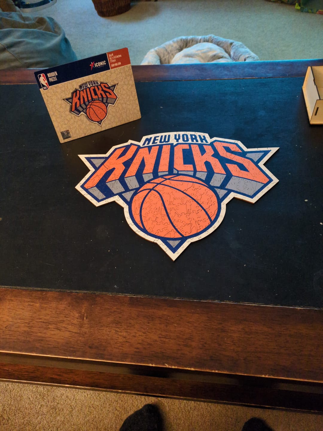 Customer photo review of New York Knicks™ - Wooden Puzzle