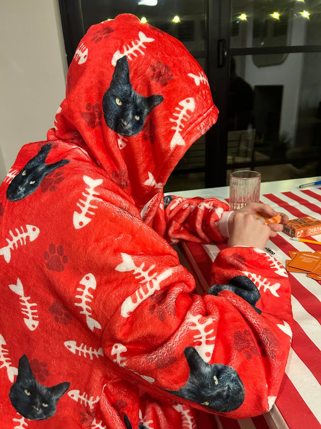Customer photo review of Custom Cat Hoodie