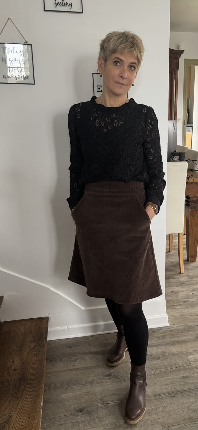 Customer photo review of Blouse  Fantine - Dentelle noire