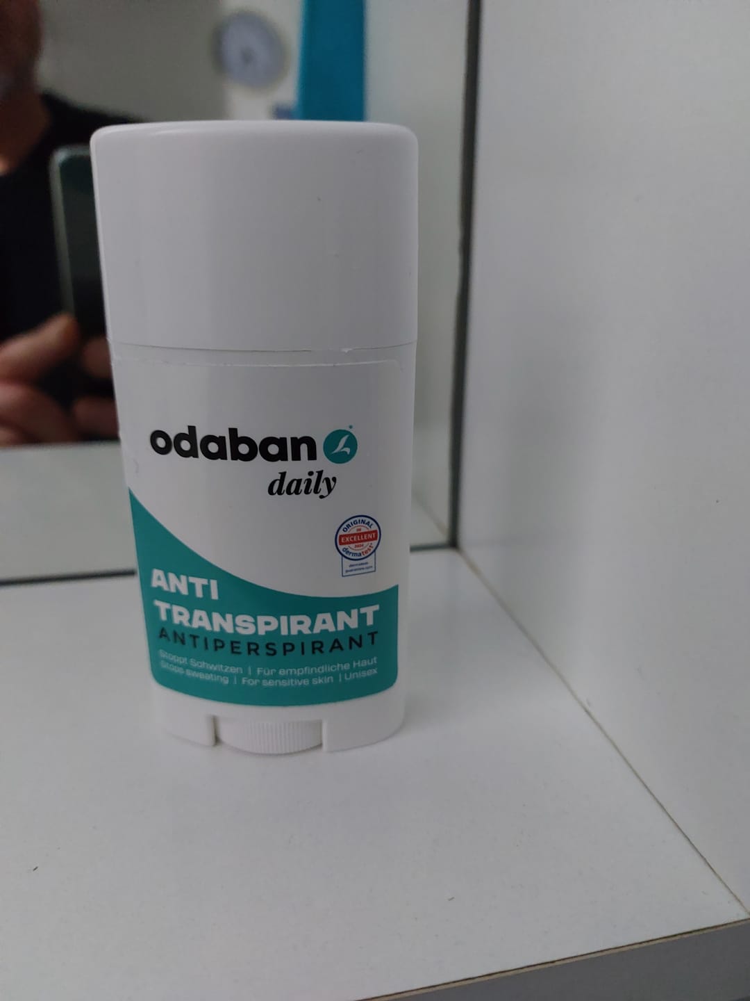 Customer photo review of odaban® Antitranspirant Set - Spray + Deo Stick