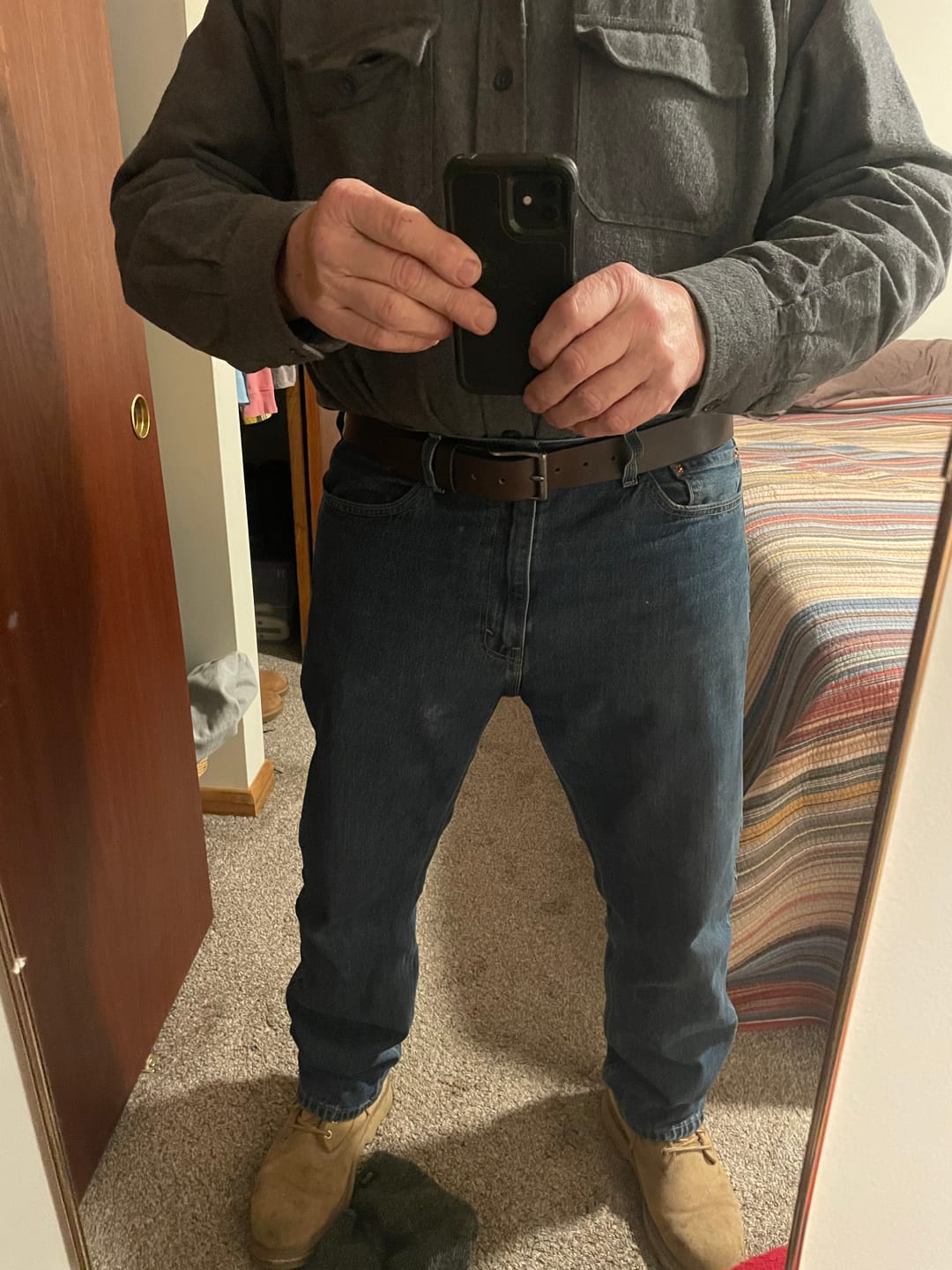 Customer photo review of The Milestone Belt - Black Formal 100% Real Leather Belt