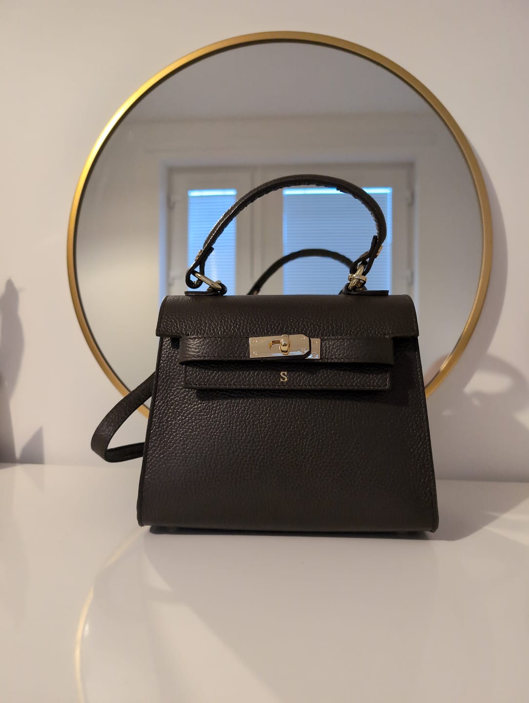 Customer photo review of Polly Top Handle Bag