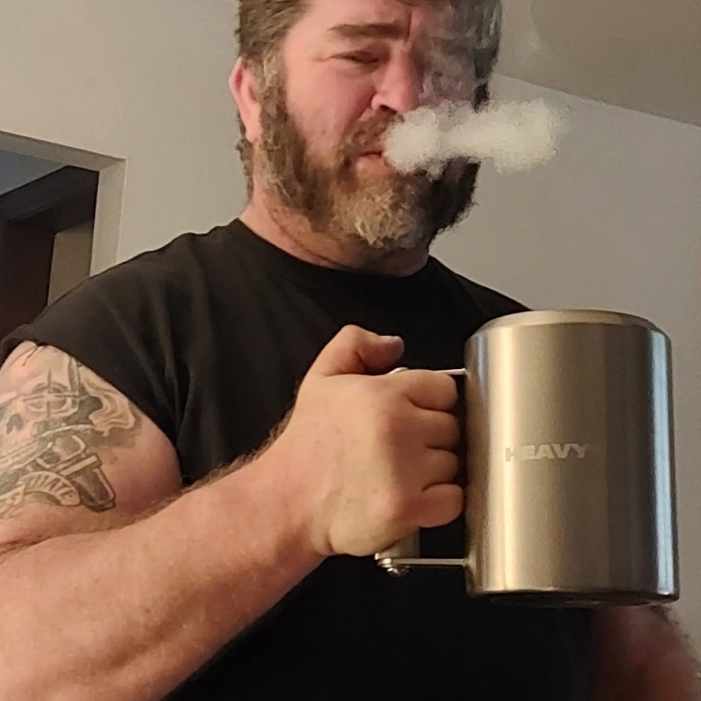 Customer photo review of The 22lb Heavy* Mug | The World's Heaviest Mug