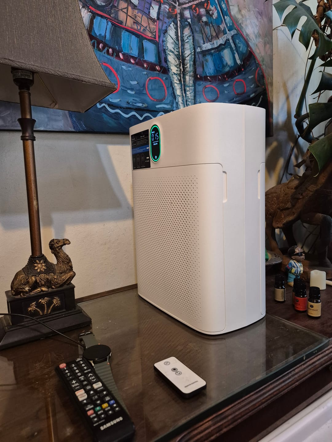 Customer photo review of Smart Air Purifier V1 Pro – Powerful HEPA Filtration with PM2.5 Sensor, App & Voice Control for Clean Indoor Air