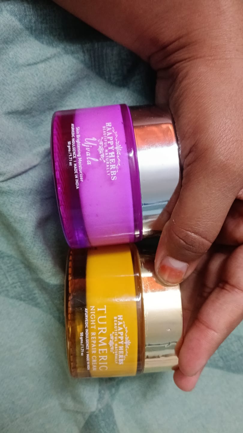 Customer photo review of Ujvala Skin Brightening Moisturizer