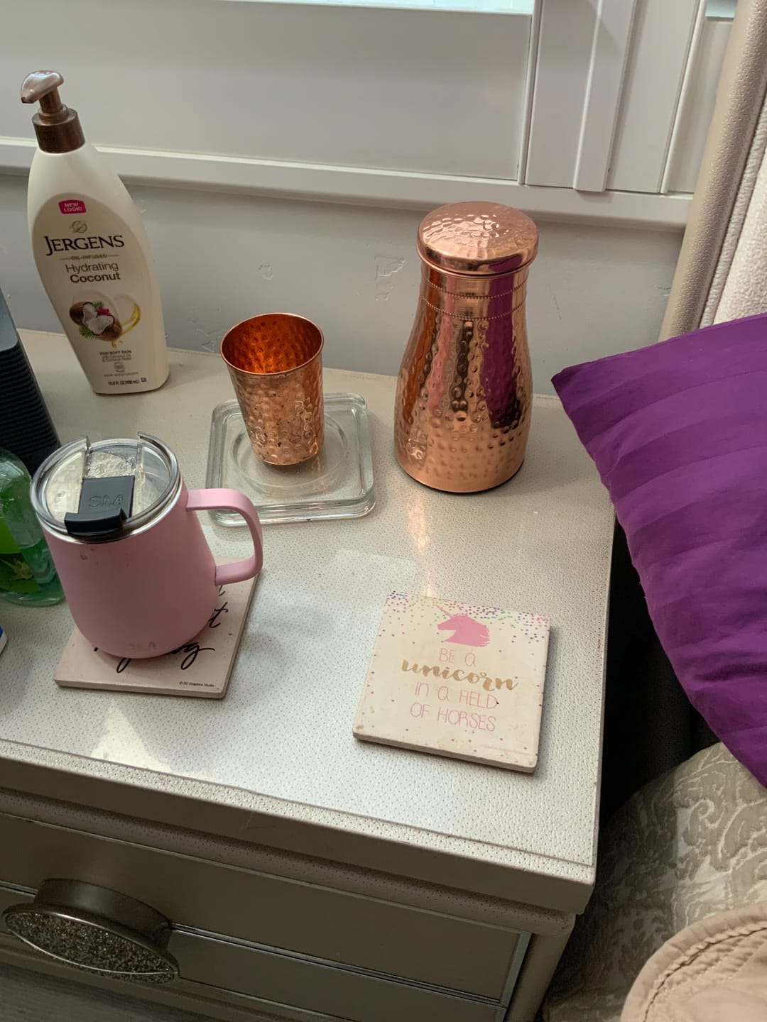 Customer photo review of Himalayan Ayurvedic Bedside Carafe