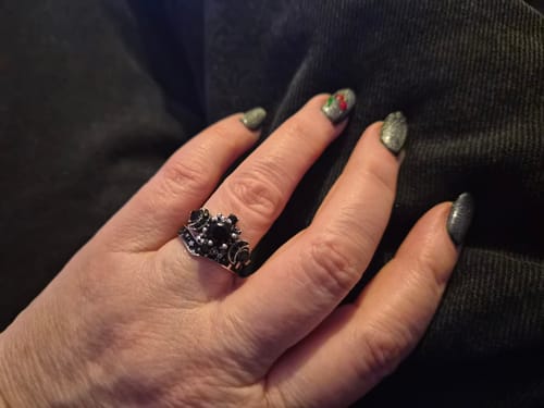 Customer photo review of Triple Moon Ring