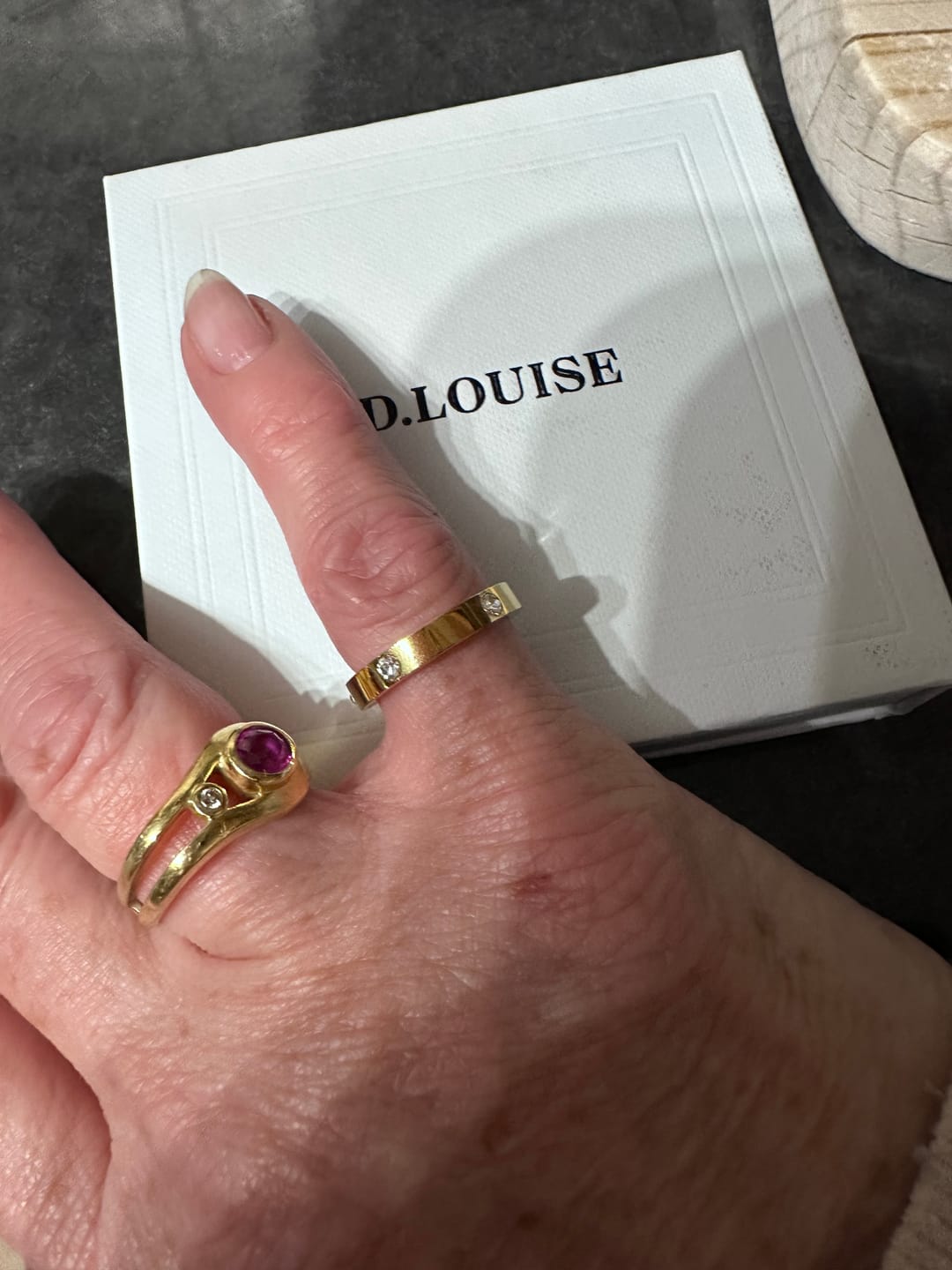 Customer photo review of Eternity Stacking Ring