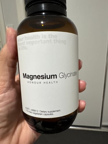 Customer photo review of Magnesium Glycinate (Pure & Unbuffered) - 110 Capsules