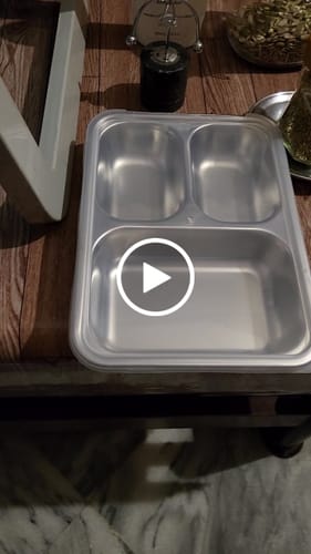 Customer video review of Korean Style Lunch Tray without Lid - 5 Sections (RWP69)