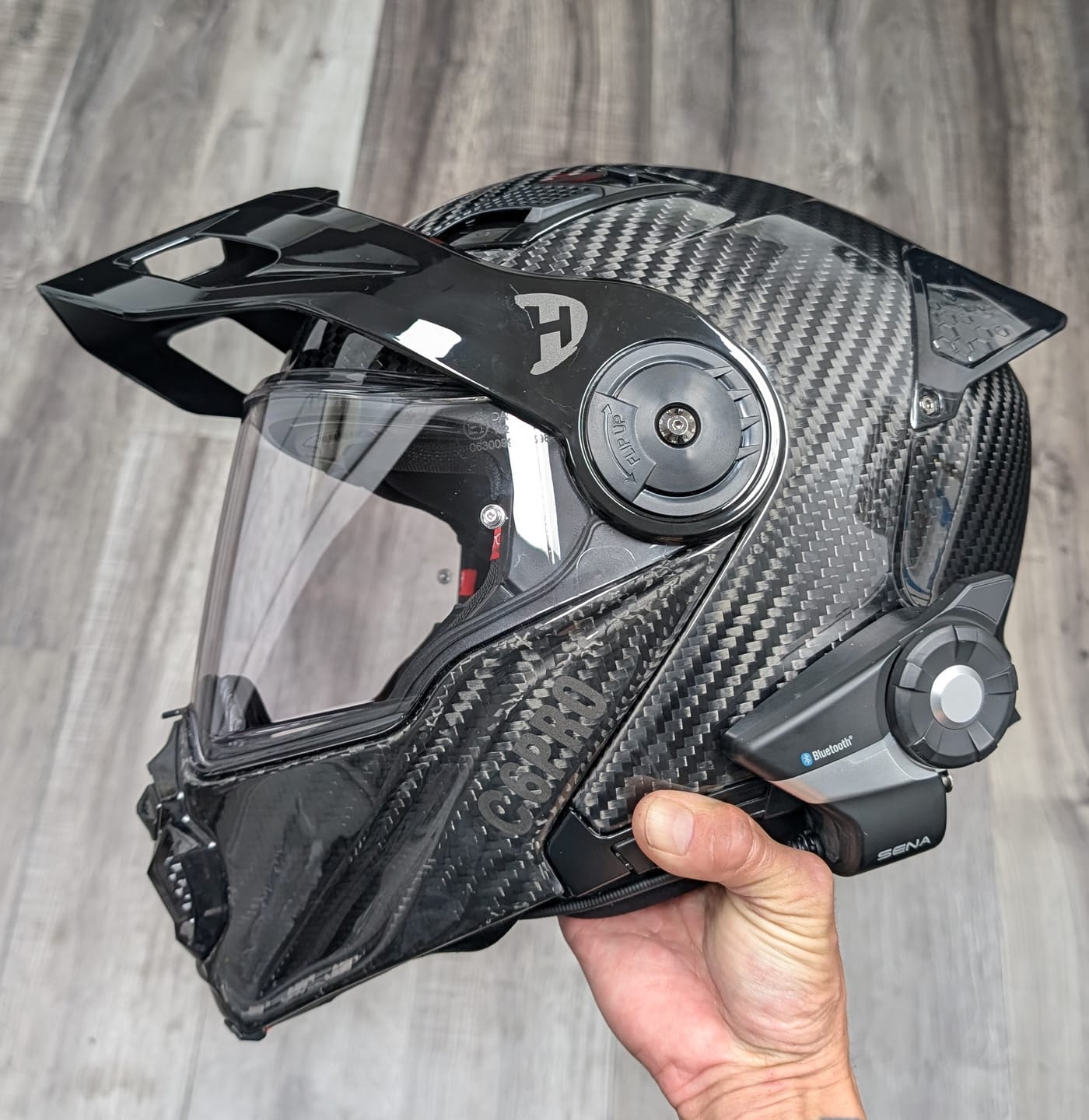 Customer photo review of D.O.T. & ECE Daytona C6 Pro- Grey Carbon Fiber