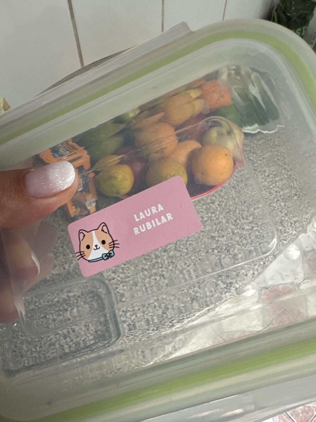 Customer photo review of Etiquetas escolares "Gatitos M1"