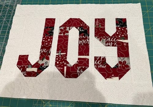 Customer photo review of Joyful Pillow PDF Pattern