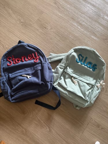 Customer photo review of K&C - Personalized Knitted Backpack