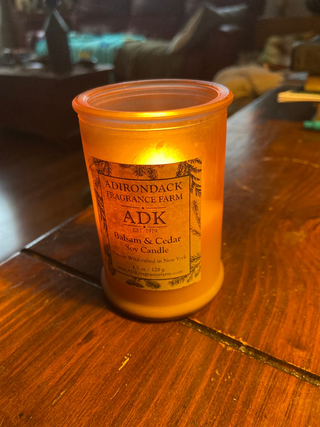 Customer photo review of Balsam & Cedar Candle
