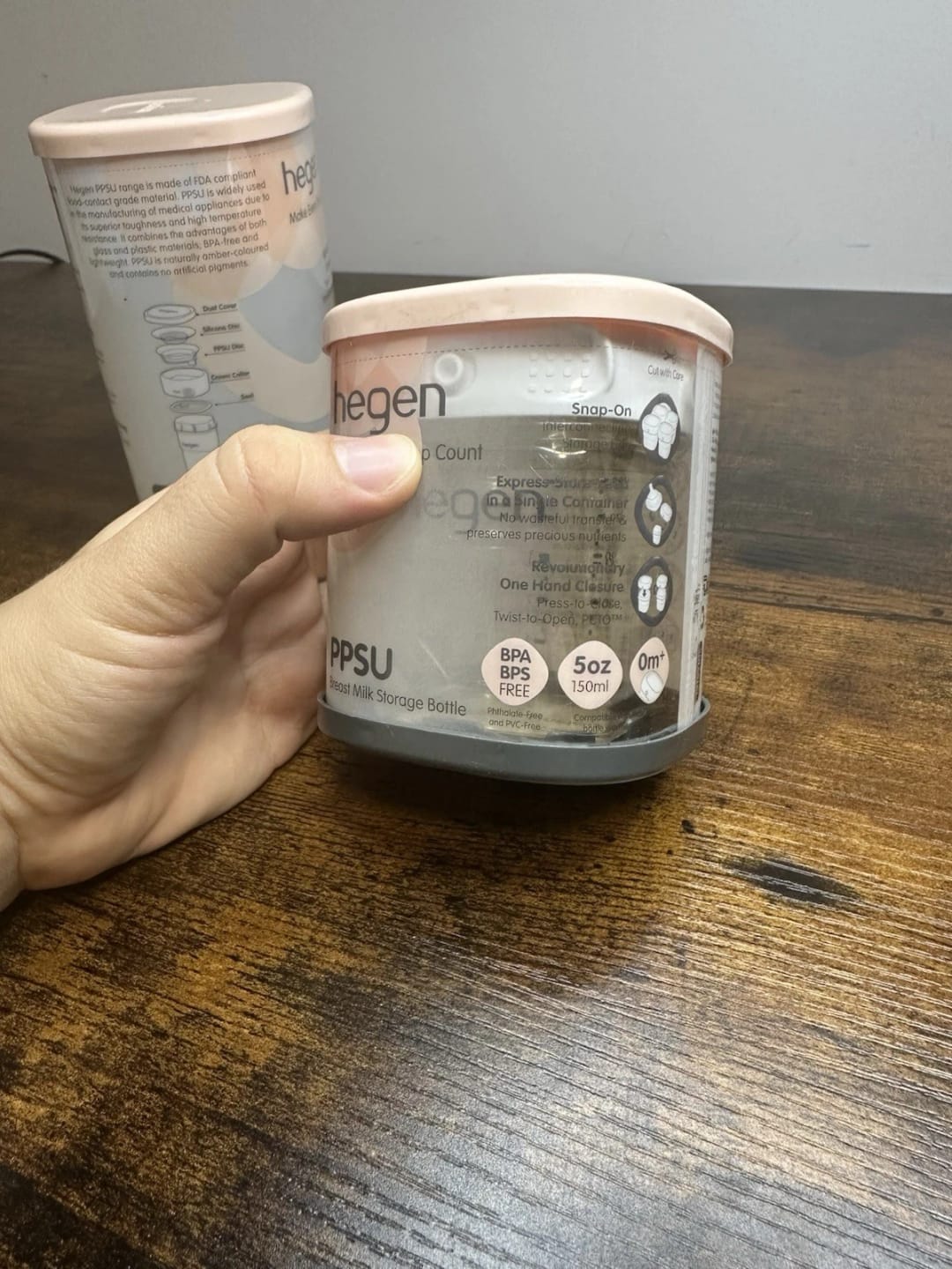 Customer photo review of Hegen Nipple Extra Slow Flow, 2-Pack (0 months)