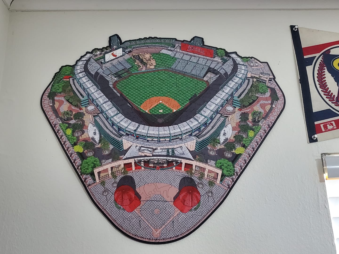 Customer photo review of Los Angeles Angels™ Angel Stadium - Wooden Puzzle