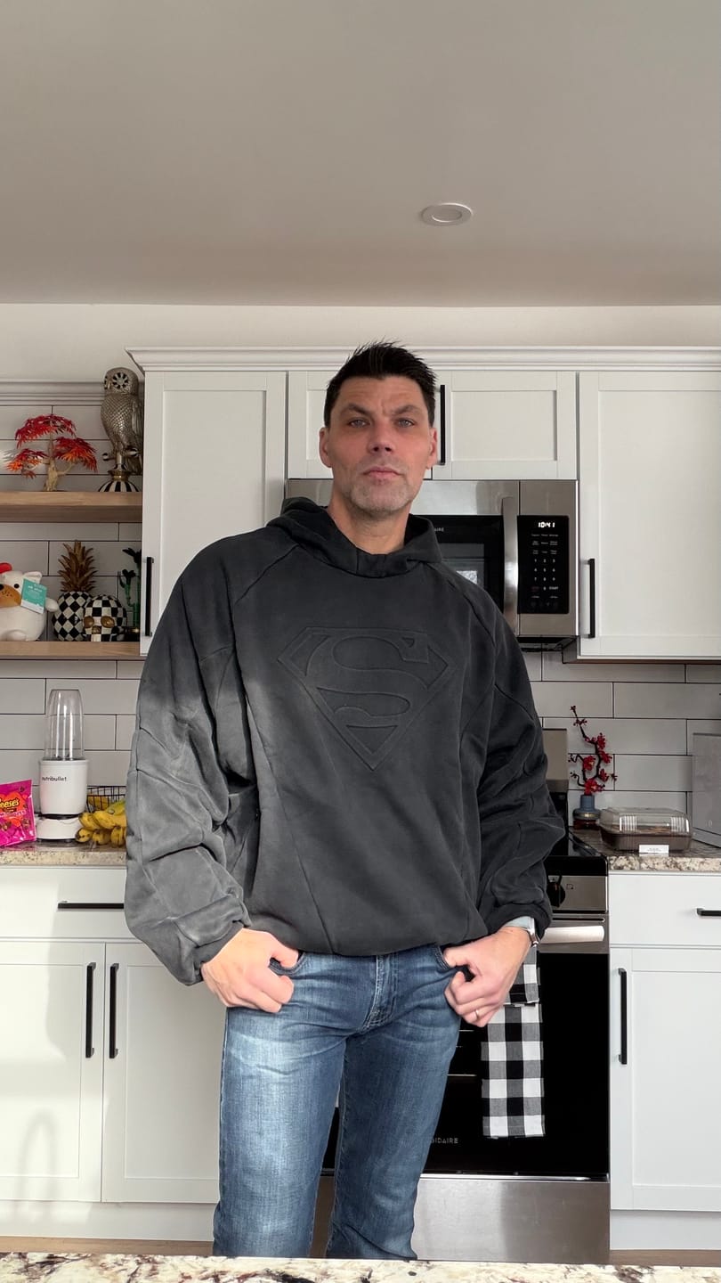 Customer photo review of 5094 - Superman Shield Hoodies