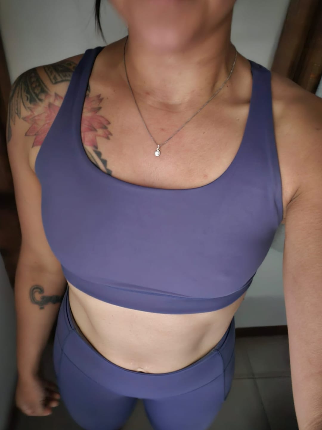 Customer photo review of Brasier Deportivo CrissCross - Azul Crown